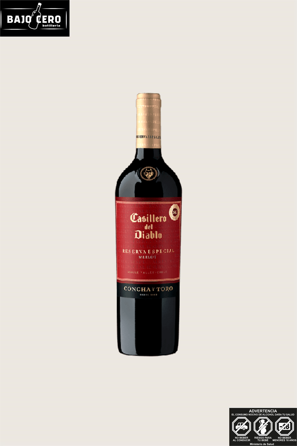 CASILLERO DEL DIABLO RESRVA ESPECIAL MERLOT 750CC.