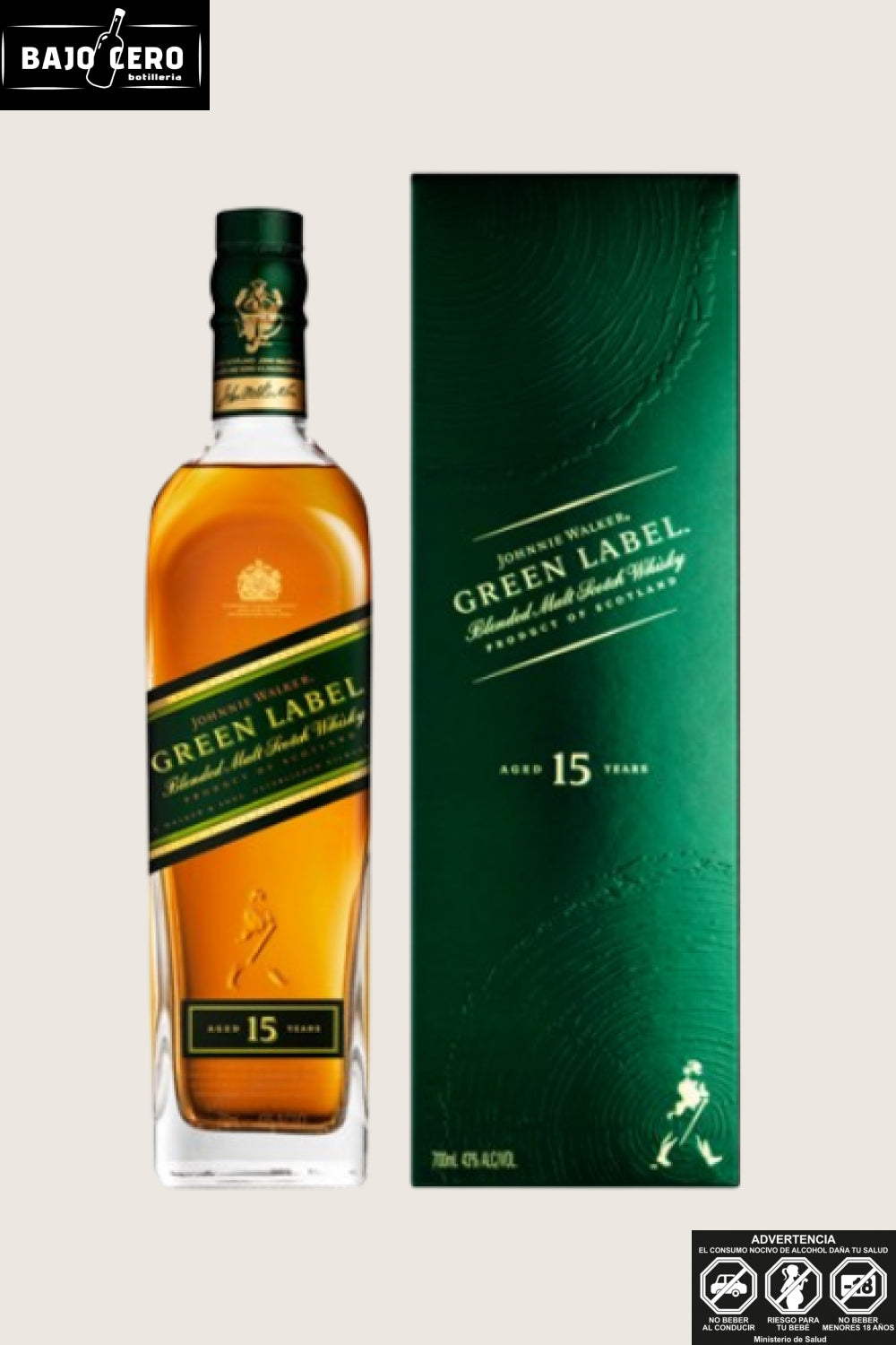 Whisky johnnie walker green label 750ml