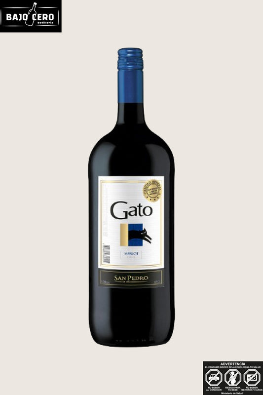 Gato merlot botellon 1.500cc