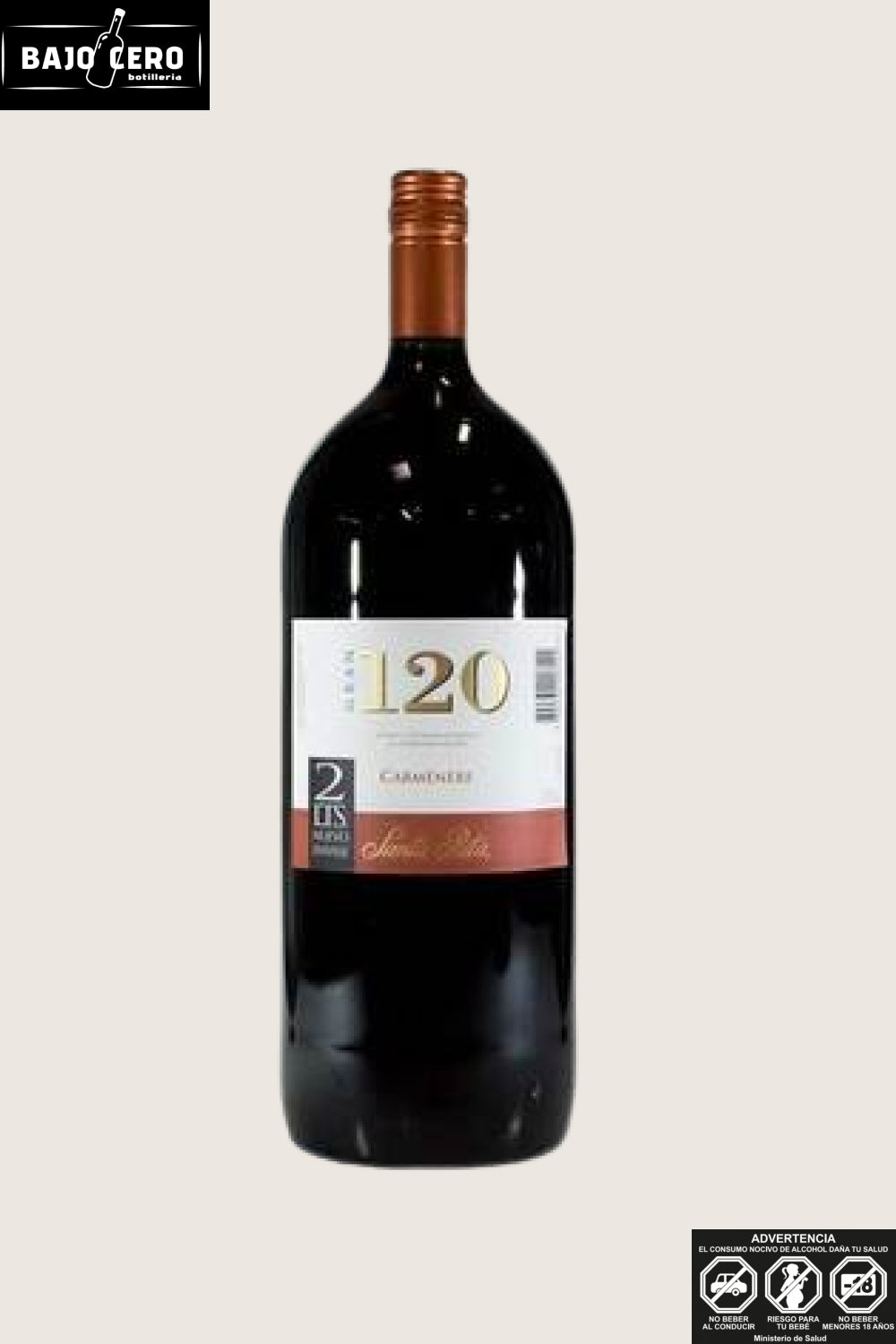120 Carmenere botellón 2L