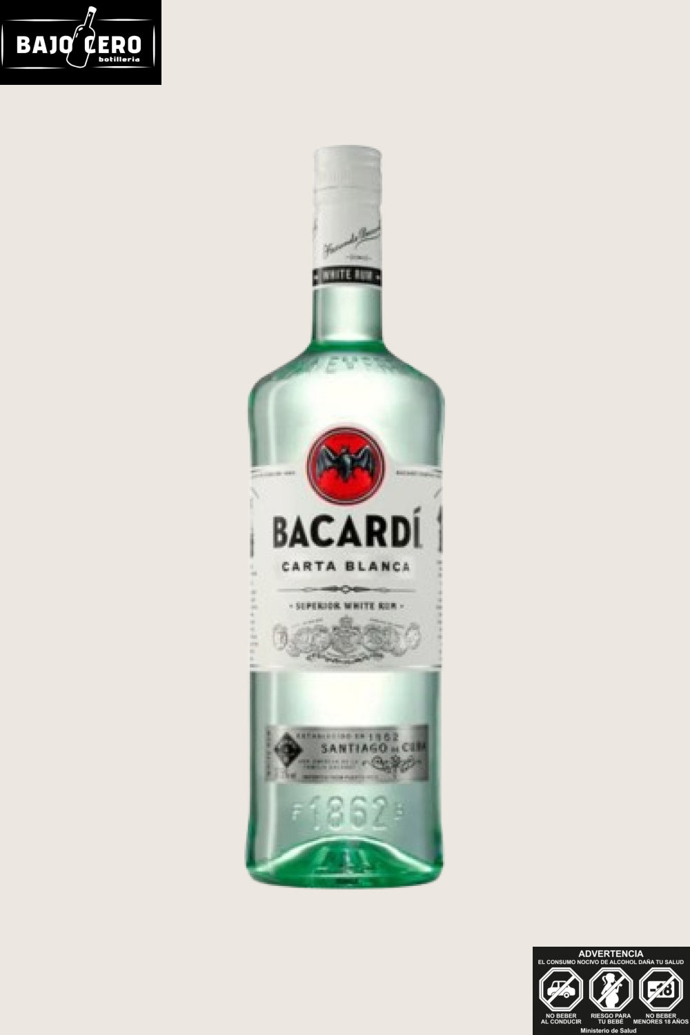 Bacardi carta blanca 980ml