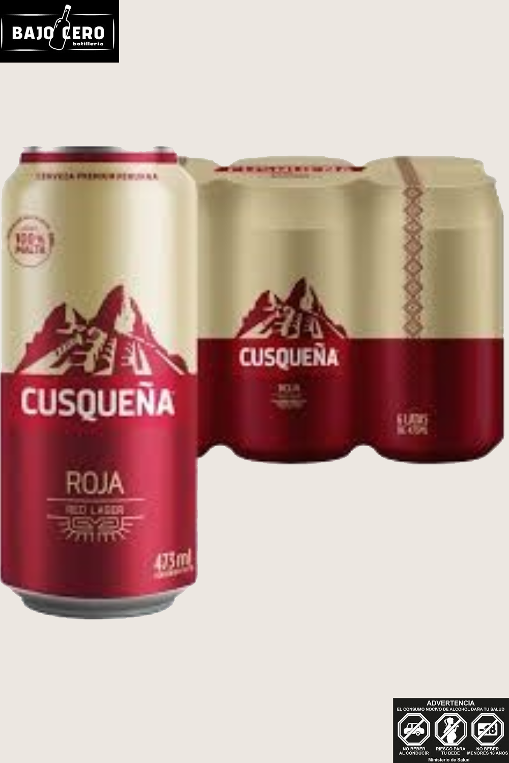 CUSQUEÑA RED LAGER 5 GR. 470CC