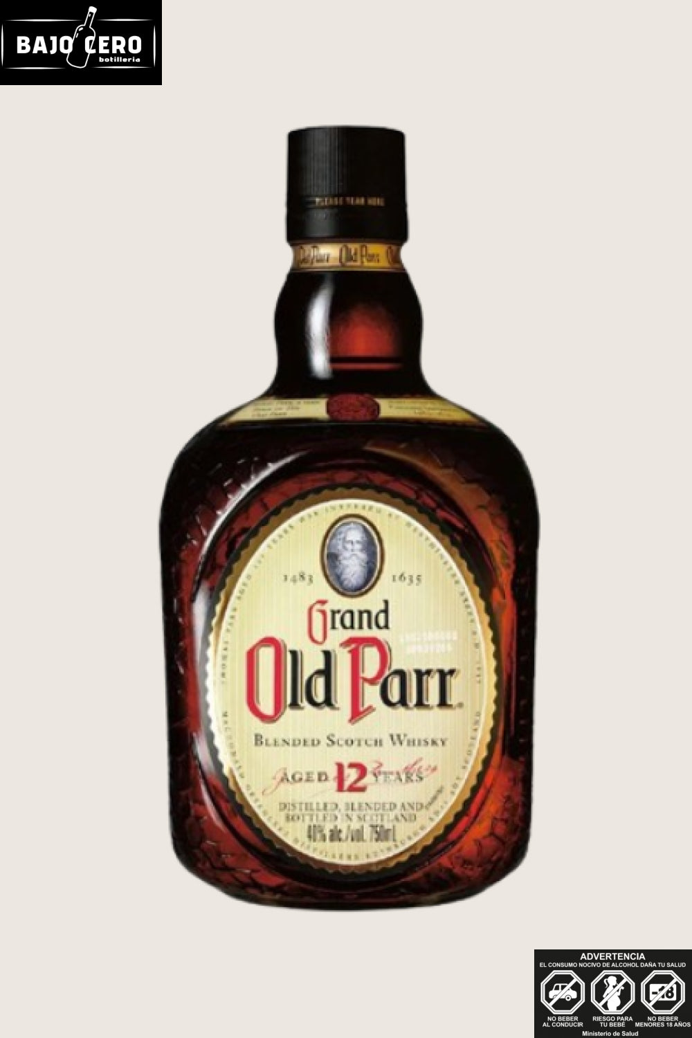 Whisky Grand Old Parr 12 Años 750ml