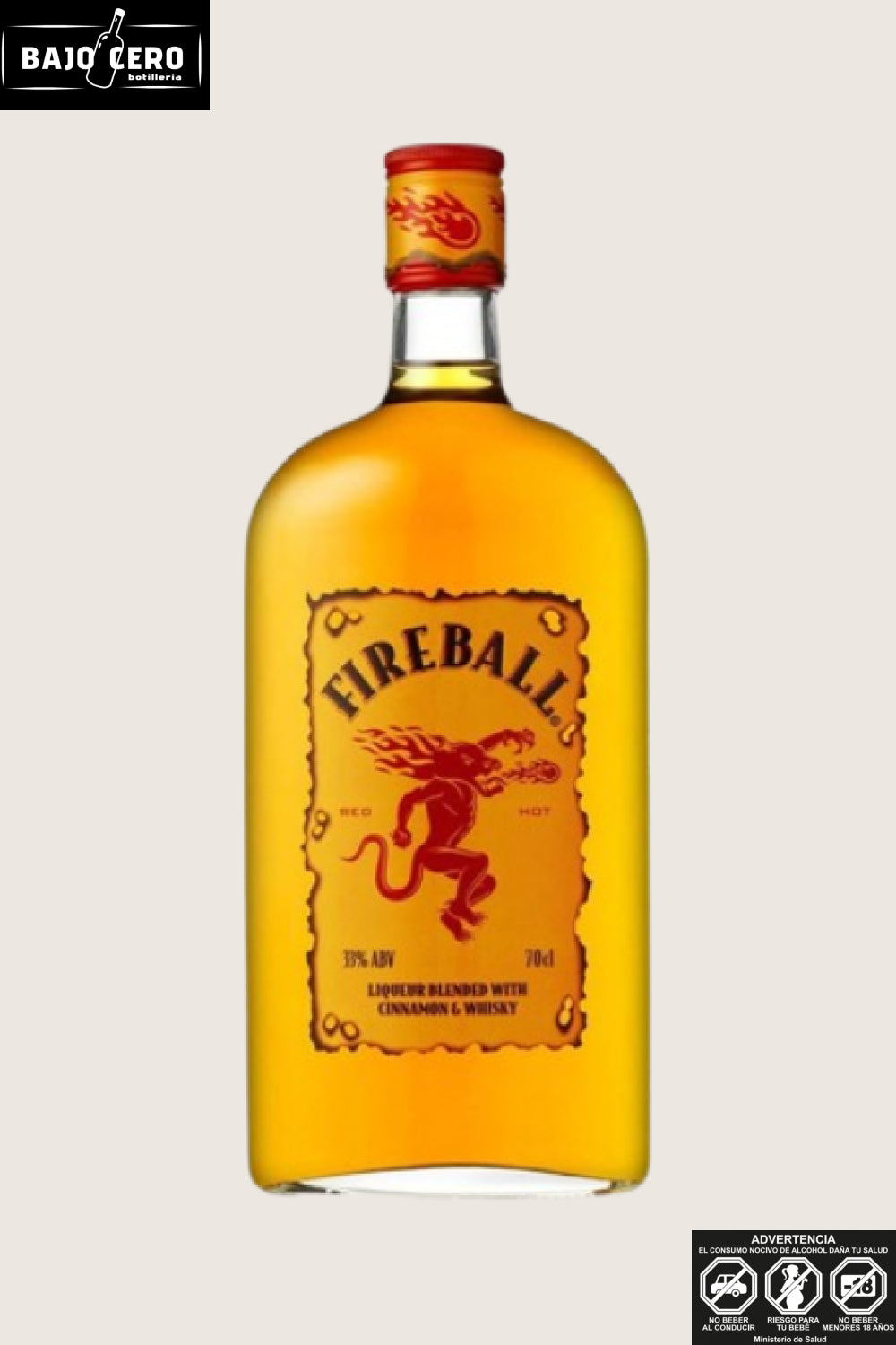 Whisky fireball red hot 750ml