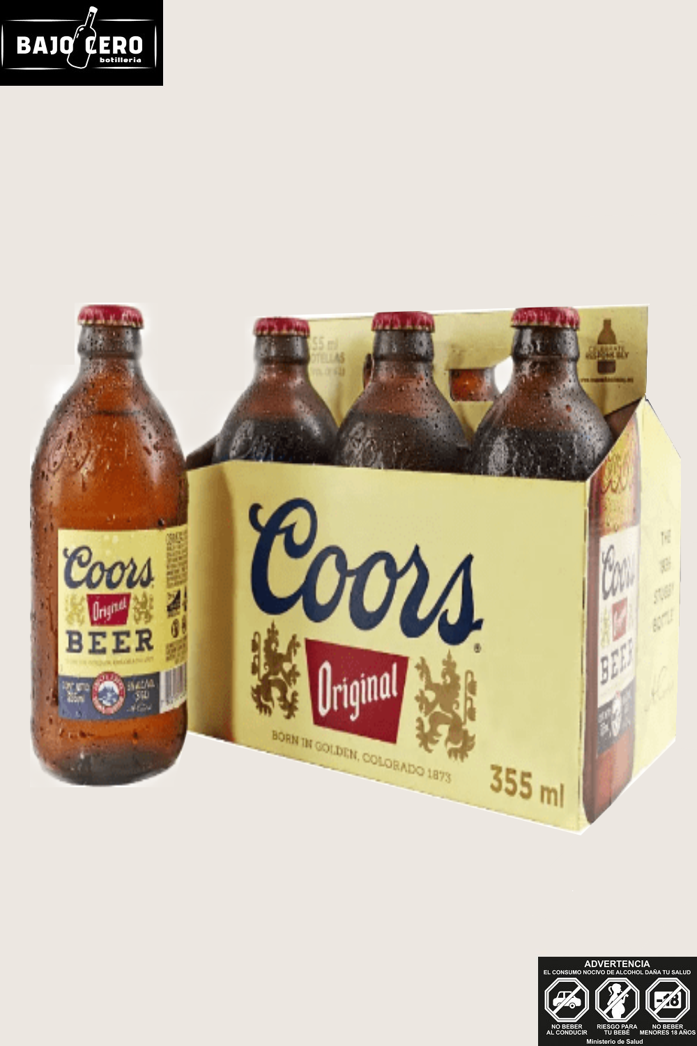 COORS LAGER 5,0 ALC 330CC