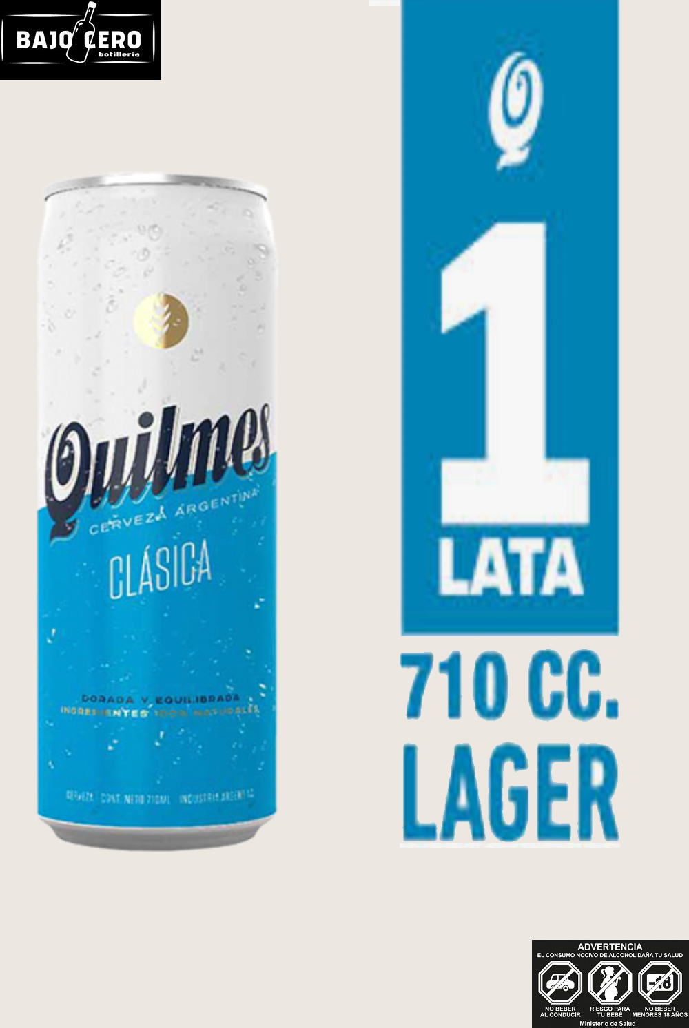 QUILMES 4,9 ALC 710CC