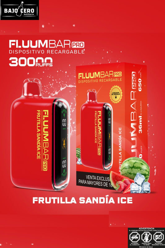 Fluumbar pro frutilla sandia ice 30.000 puff