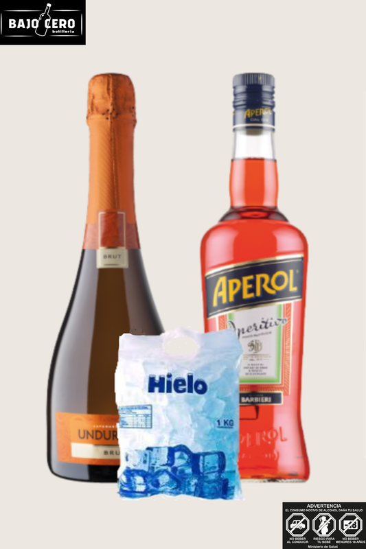 Aperol + Espumante Undurraga Brut + Hielo