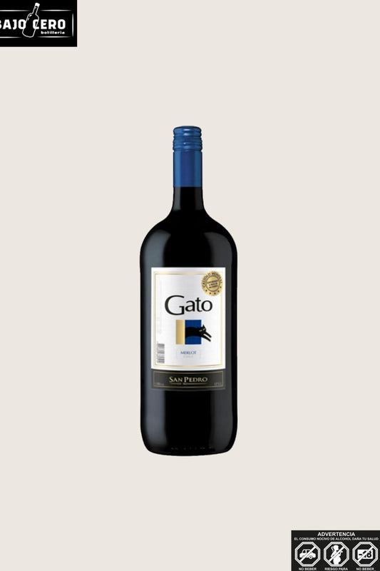 GATO MERLOT BOTELLON 1.5 LT