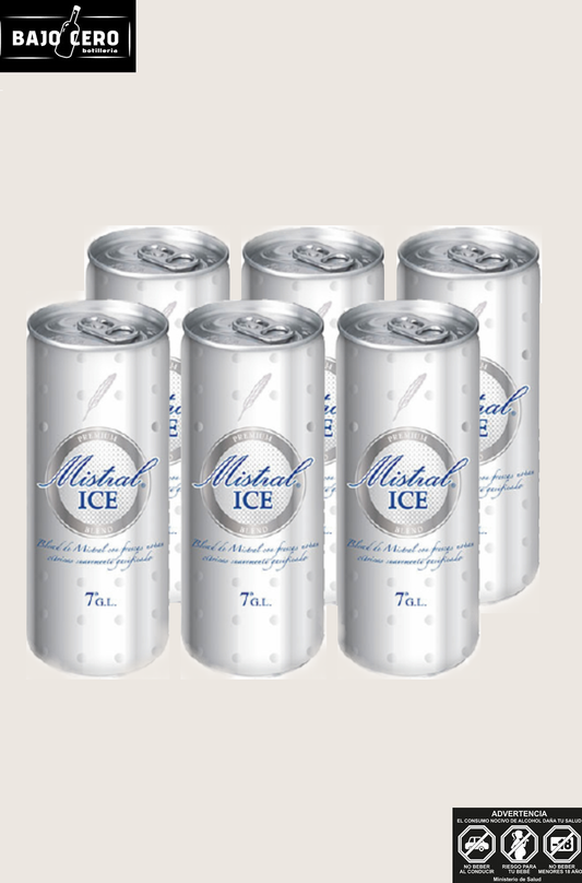 PACK 6 UN MISTRAL ICE BLEND LATA 355CC