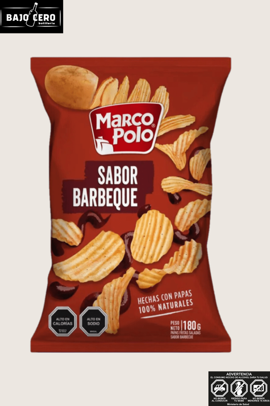 Papas barbeque marco polo 180 gr