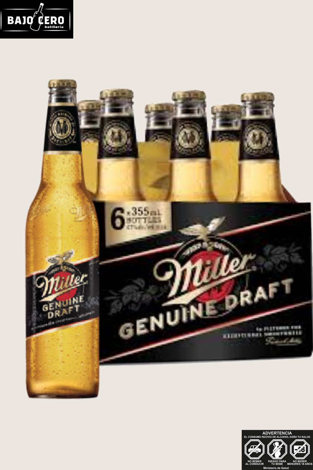 MILLER  GENUINE DRAFT 4,7 ALC 330CC