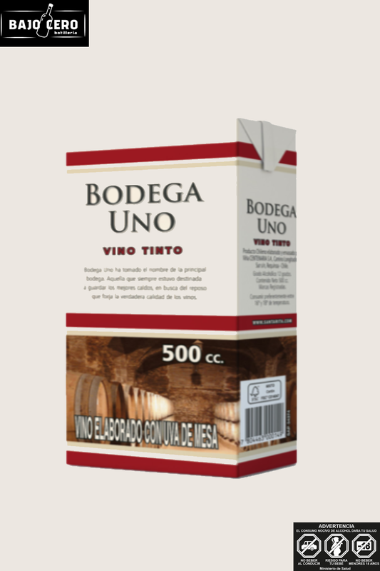 Bodega uno 500cc tinto